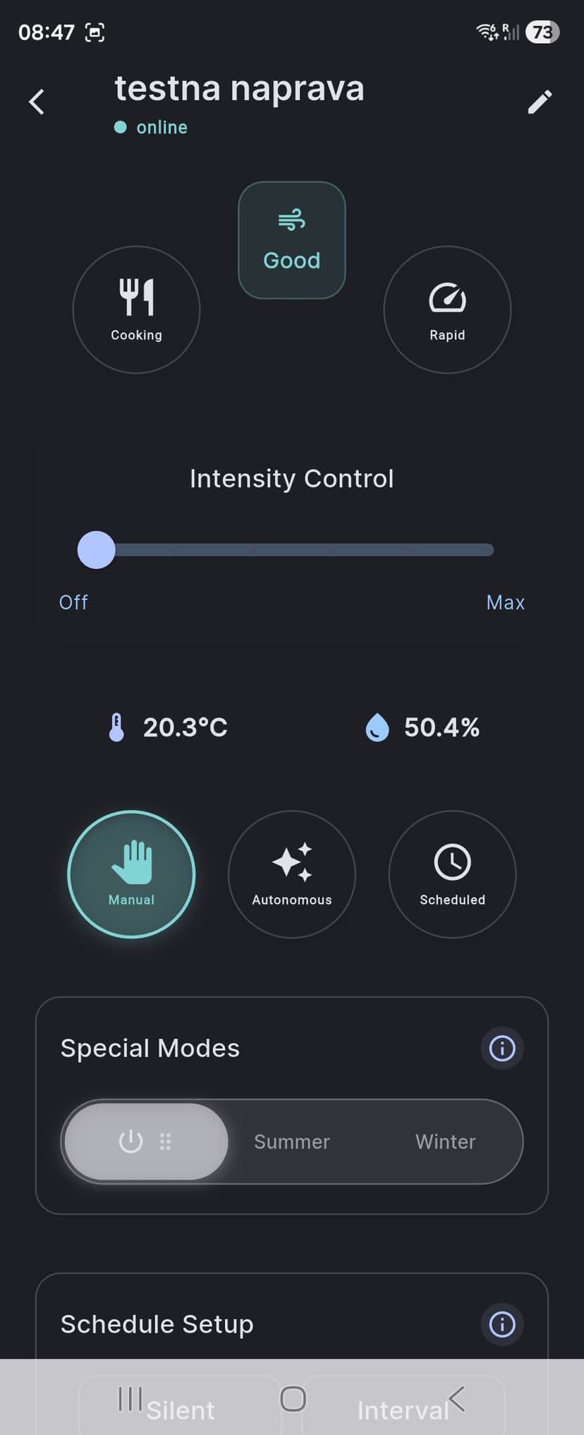 RAIN App Interface